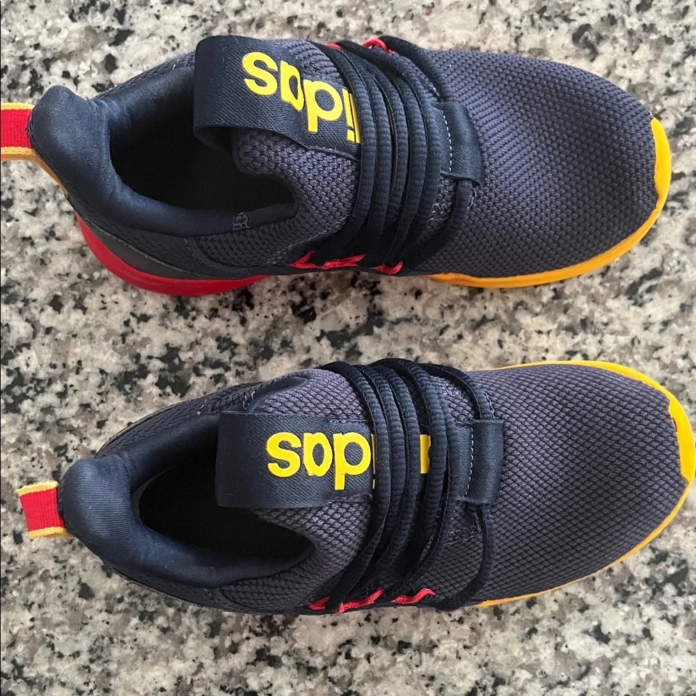 adidas Lite Racer Adapt 7.0 K 'Legend Ink Crew Yellow' size 1, Little Boy - Picture 5 of 7